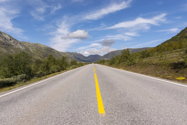 Straight road to Oslo — Stock Photo, Image