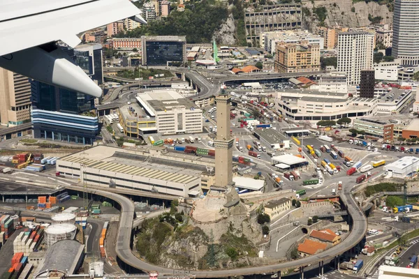 Luftaufnahme der Stadt Genua — Stockfoto