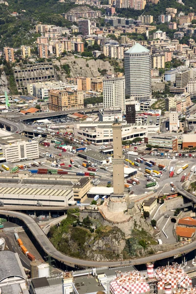 Vue aérienne de Gênes — Photo