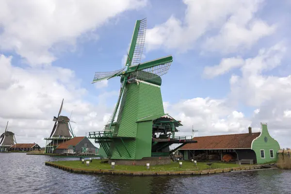 Windmills at Zaanse Schans — Stock Photo, Image