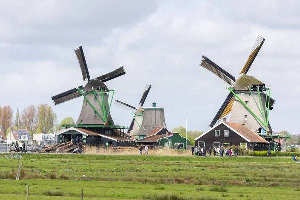 Windmills at Zaanse Schans — Φωτογραφία Αρχείου