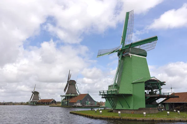 Windmills at Zaanse Schans — Stock Photo, Image