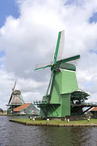 Windmills at Zaanse Schans — Stock Photo, Image