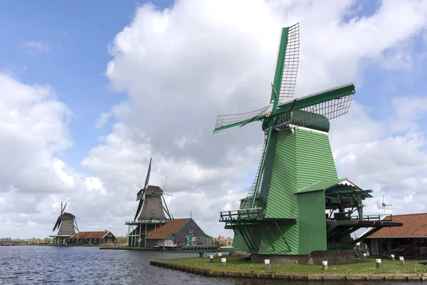 Windmills at Zaanse Schans — Stock Photo, Image