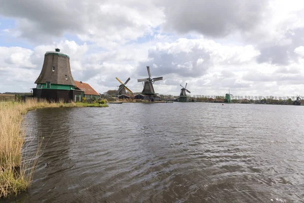 Windmills at Zaanse Schans — Stock Photo, Image