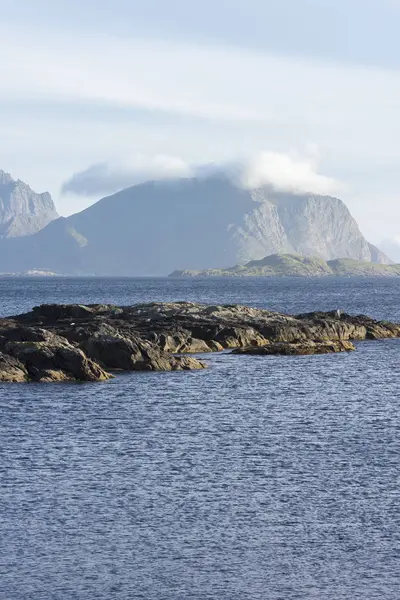 Visão geral de Nyksund na Noruega — Fotografia de Stock