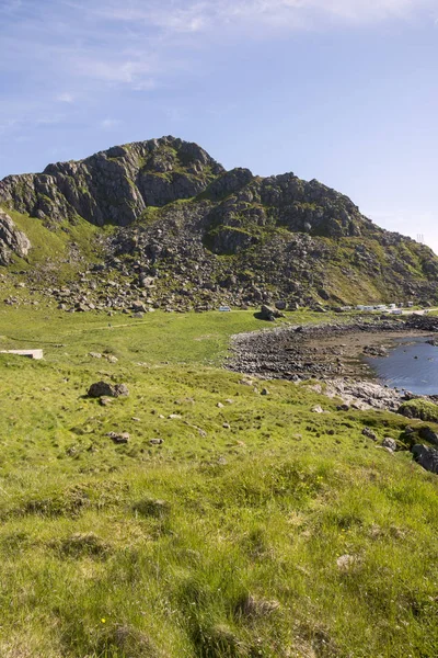 Overzicht van Nyksund in Noorwegen — Stockfoto