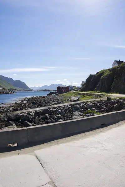 Přehled Nyksund v Norsku — Stock fotografie