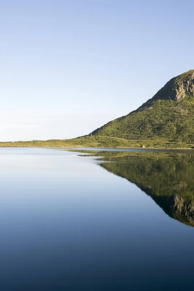 Midnattssolen i Eggun i Norge — Stockfoto