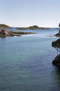 Svolvaer Lofoten içinde panoramik manzaraya