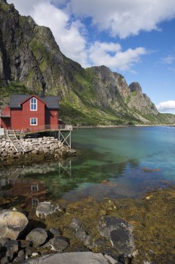 Svolvaer Lofoten içinde panoramik manzaraya