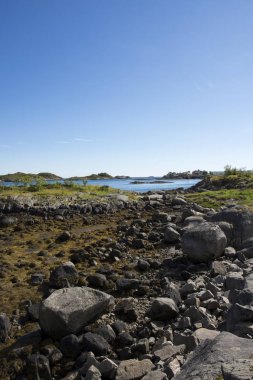 Svolvaer Lofoten içinde panoramik manzaraya