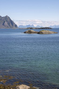 Svolvaer Lofoten içinde panoramik manzaraya