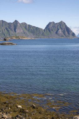 Svolvaer Lofoten içinde panoramik manzaraya