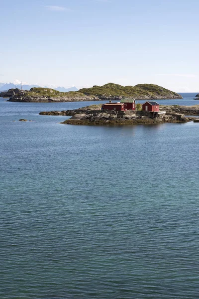 Panoramatický pohled na Svolvaer Lofoty — Stock fotografie