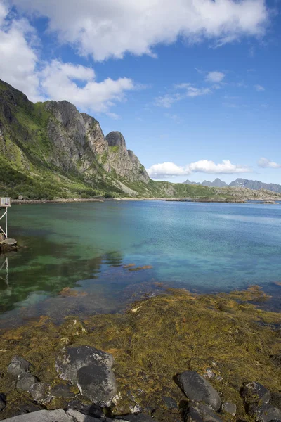 Svolvaer Lofoten içinde panoramik manzaraya