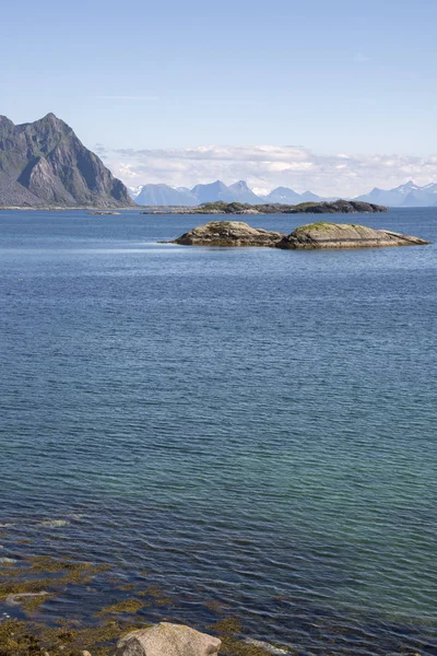 Panoramautsikt på Svolvær i Lofoten — Stockfoto