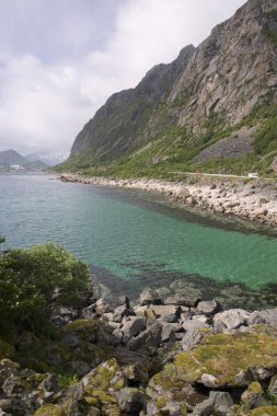 Svolvaer Lofoten içinde panoramik manzaraya