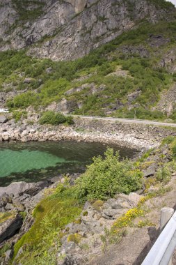Svolvaer Lofoten içinde panoramik manzaraya