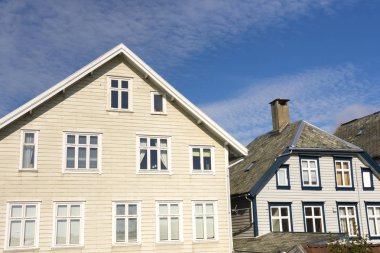 Haugesund Norveç'te ahşap evde