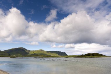 Norveç 'te Lofoten' deki Eggum Panorama