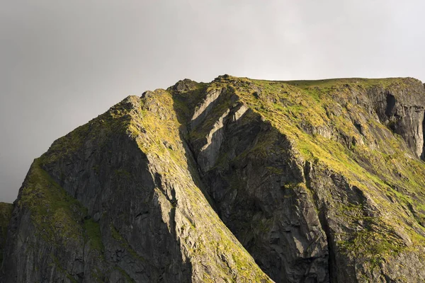 Panorama Eggum Mezzanotte Lofoten Norvegia — Foto Stock