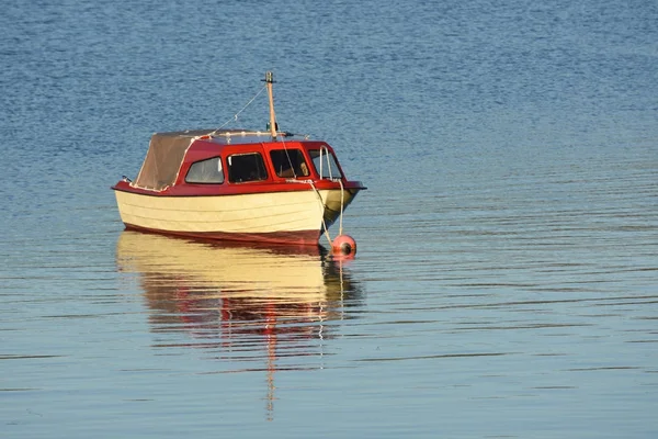 Barco Eggum Medianoche Lofoten Noruega — Foto de Stock