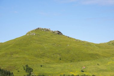 Norveç'te Lofoten Eggum bir moutn Panoraması