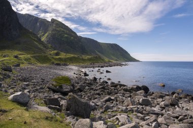 koruma Lofoten Norveç'te Eggum park alanı