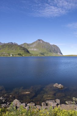 koruma Lofoten Norveç'te Eggum park alanı