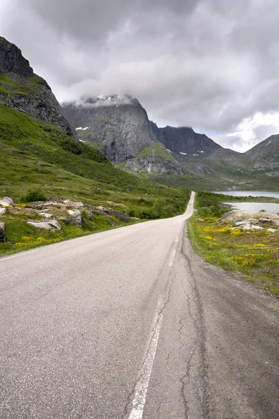 Most Lofoten Norsku — Stock fotografie