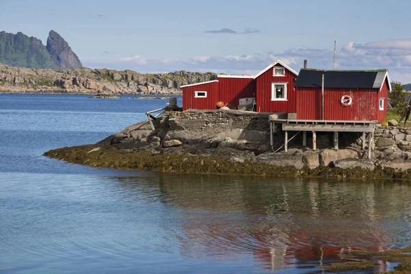 Vista Panorâmica Costa Das Ilhas Svolvaer Lofoten Noruega — Fotografia de Stock