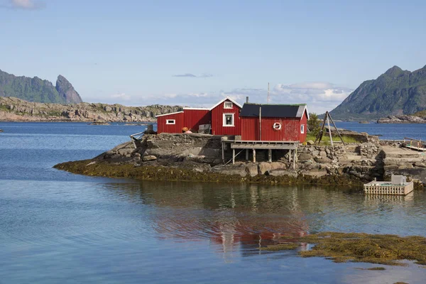 Vista Panorâmica Costa Das Ilhas Svolvaer Lofoten Noruega — Fotografia de Stock