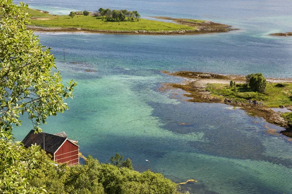 Strada Ponte Gravdal Isole Lofoten Norvegia — Foto Stock