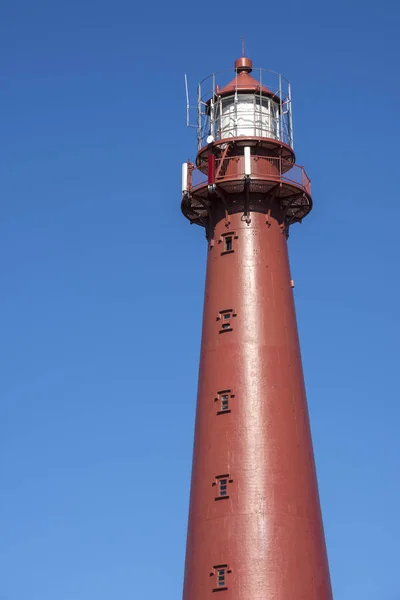 Roter Leuchtturm Andenes Anfang Der Nationalen Touristenroute Andya Lofoten Norwegen — Stockfoto