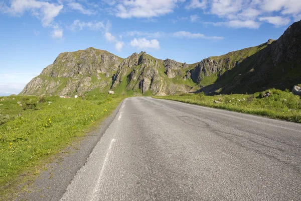 Paisaje Andenes Lofoten Noruega Largo Ruta Turística Nacional Andya —  Fotos de Stock