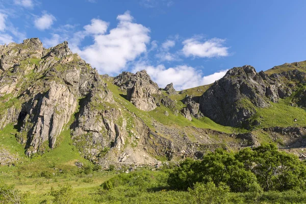 Krajina Andenes Lofot Rámci Norska Podél Národní Turistické Trasy Andya — Stock fotografie