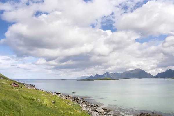 Landschaft Bei Fredvang Lofoten Norwegen — Stockfoto