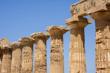 İtalya, Sicilya bölgesindeki Agrigento Selinunte antik tapınakları