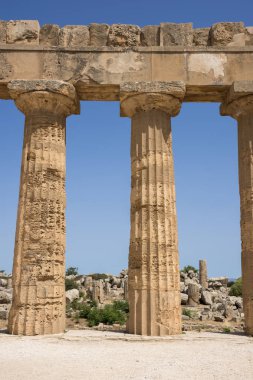 İtalya, Sicilya bölgesindeki Agrigento Selinunte antik tapınakları