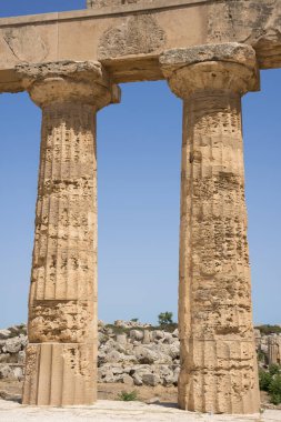 İtalya, Sicilya bölgesindeki Agrigento Selinunte antik tapınakları