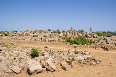 İtalya, Sicilya bölgesindeki Agrigento Selinunte antik tapınakları