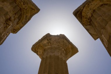 İtalya, Sicilya bölgesindeki Agrigento Selinunte antik tapınakları