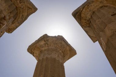 İtalya, Sicilya bölgesindeki Agrigento Selinunte antik tapınakları