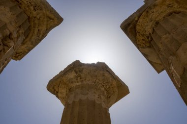 İtalya, Sicilya bölgesindeki Agrigento Selinunte antik tapınakları