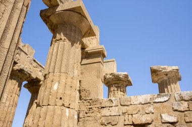 İtalya, Sicilya bölgesindeki Agrigento Selinunte antik tapınakları