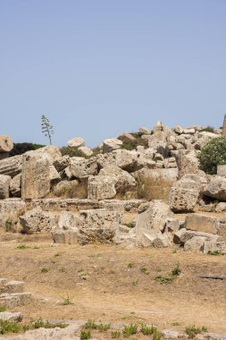 İtalya, Sicilya bölgesindeki Agrigento Selinunte antik tapınakları