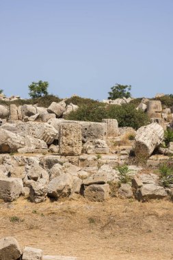 İtalya, Sicilya bölgesindeki Agrigento Selinunte antik tapınakları