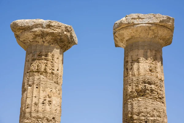 Ancient Temples Selinunte Agrigento Sicily Italy — Stock Photo, Image