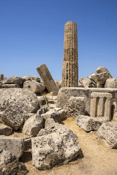 Antiguos Templos Selinunte Agrigento Sicilia Italia —  Fotos de Stock